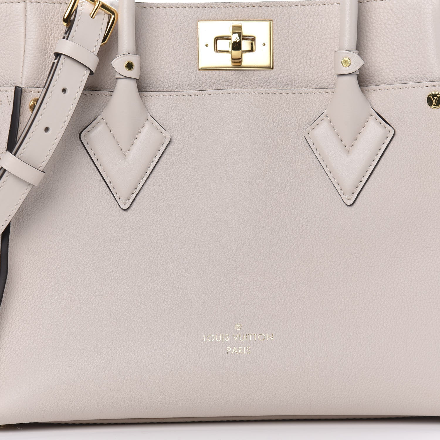 Louis Vuitton Calfskin Monogram On My Side Greige 11 of 12