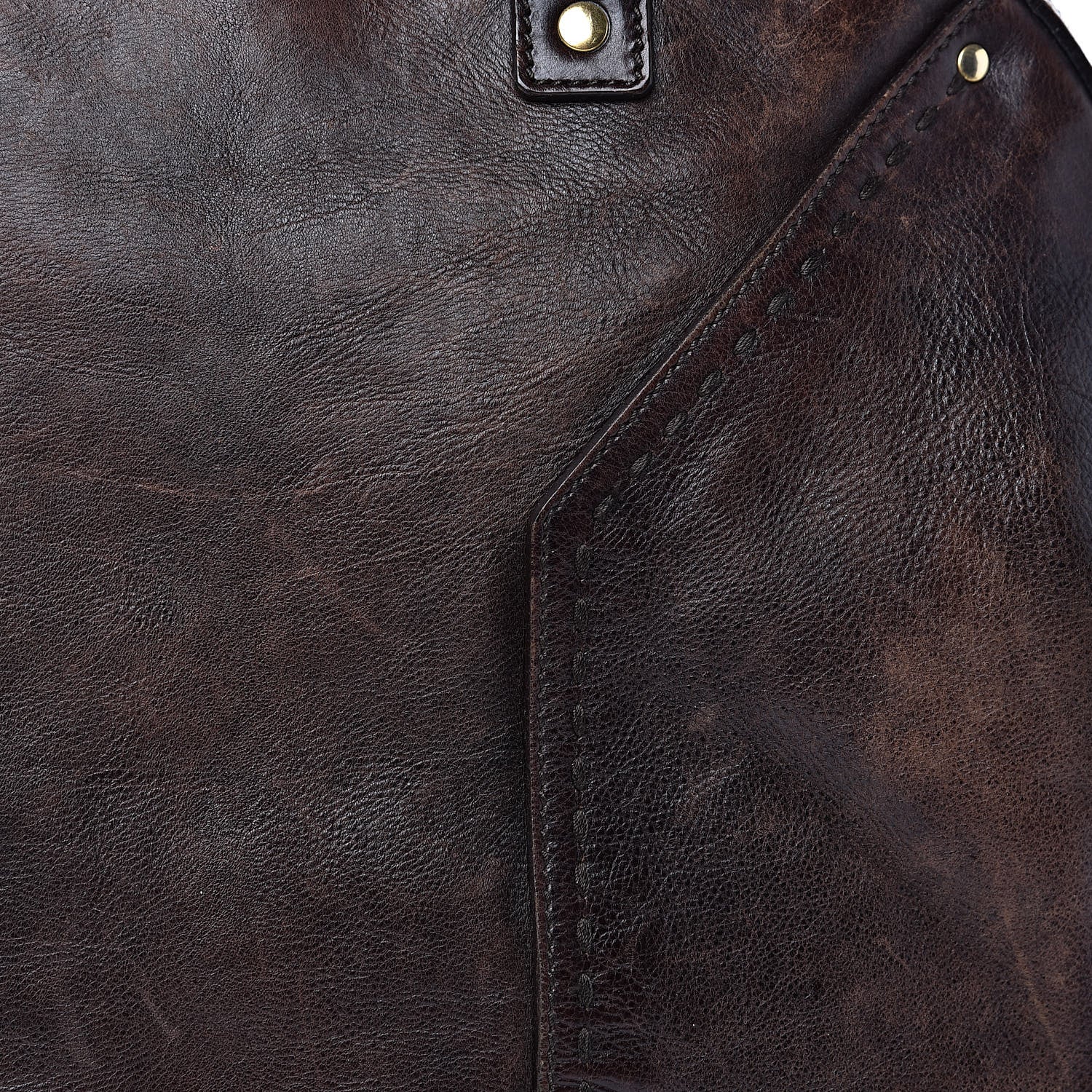Saint Laurent Calfskin Oversized Muse Brown 18 of 25
