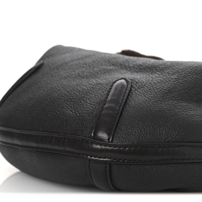 Bottega Veneta Calfskin Shearling Aviator Mini Jodie Dark Brown Fondant 10 of 10