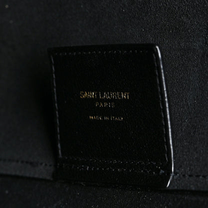 Saint Laurent Calfskin Large Shopping Tote Black 6 of 8