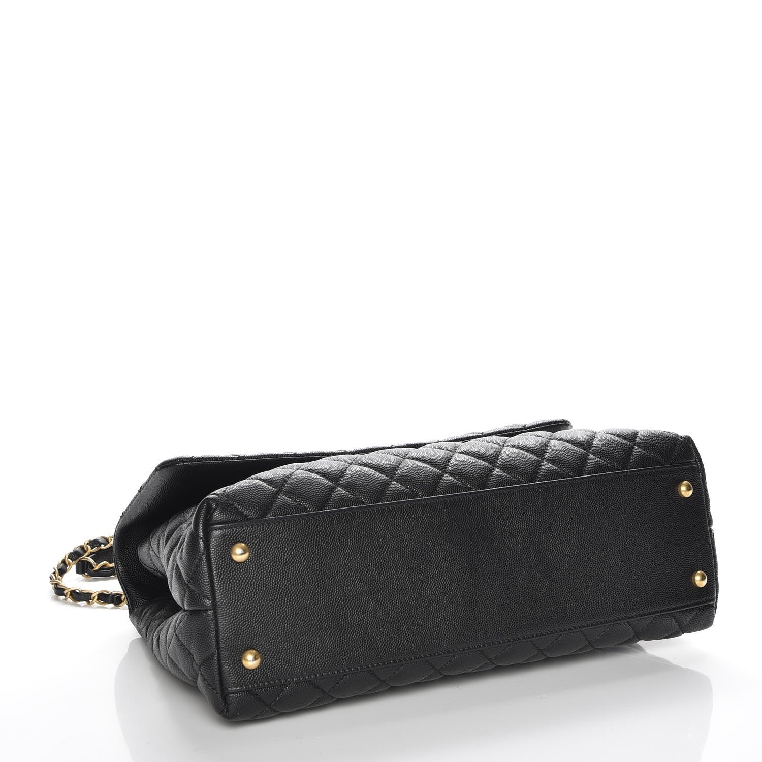 Chanel Caviar Quilted Large Coco Handle Flap Black 5 of 9
