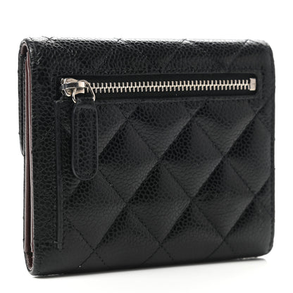 Chanel Caviar Quilted Compact Flap Wallet Black 3 of 8