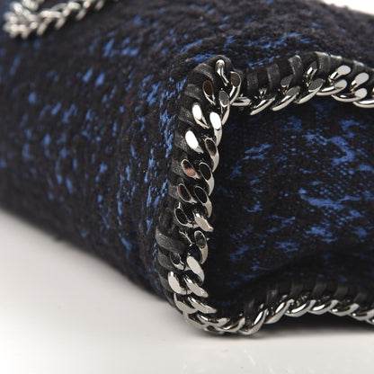 Stella McCartney Tweed Small Falabella Fold Over Tote Royal Blue 8 of 9