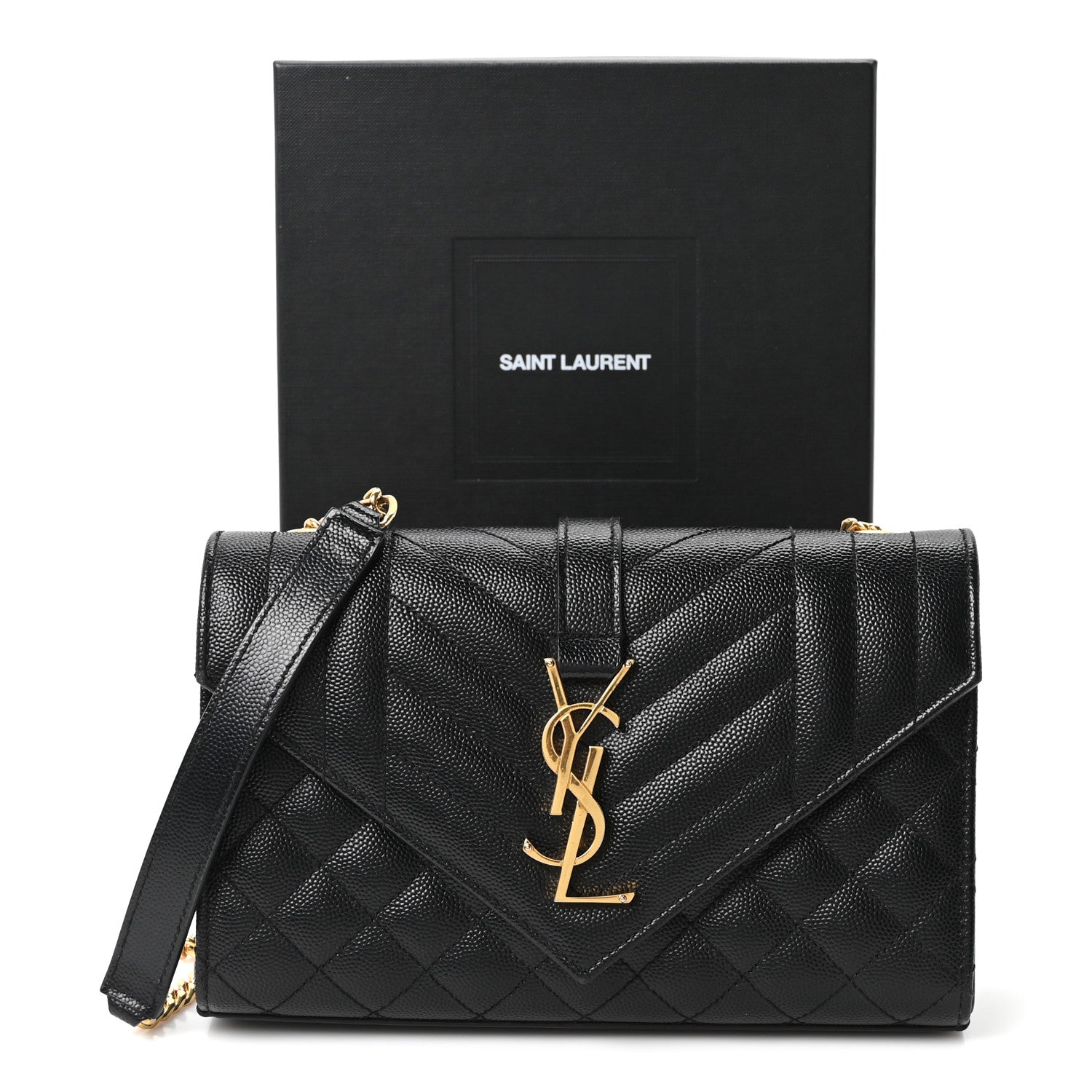Saint Laurent Grain De Poudre Textured Mixed Matelasse Triquilt Small Monogram Satchel Black 10 of 10