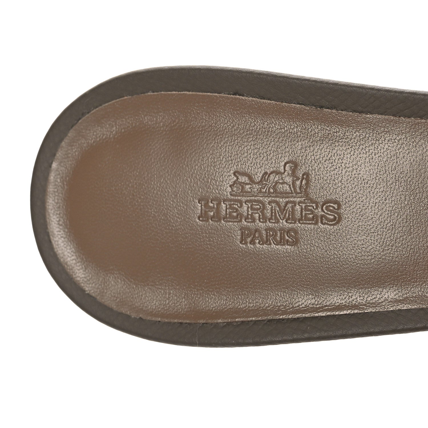 Hermes Epsom Oasis Sandals 40.5 Etoupe 9 of 12