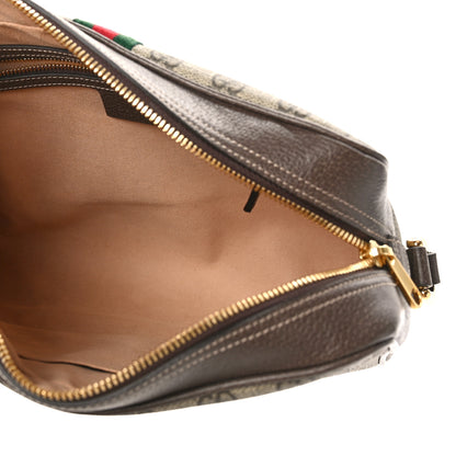Gucci GG Supreme Monogram Web Small Ophidia Shoulder Bag Brown 5 of 9