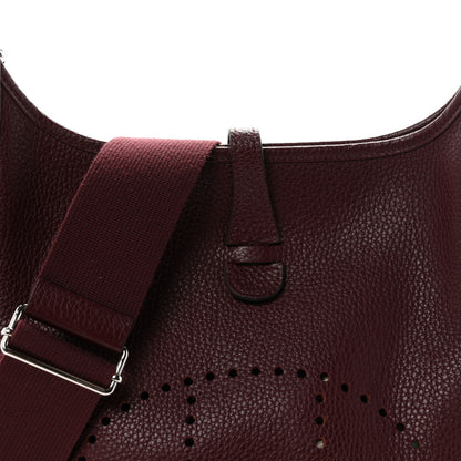 Hermes Taurillon Clemence Evelyne III PM Bordeaux 8 of 10