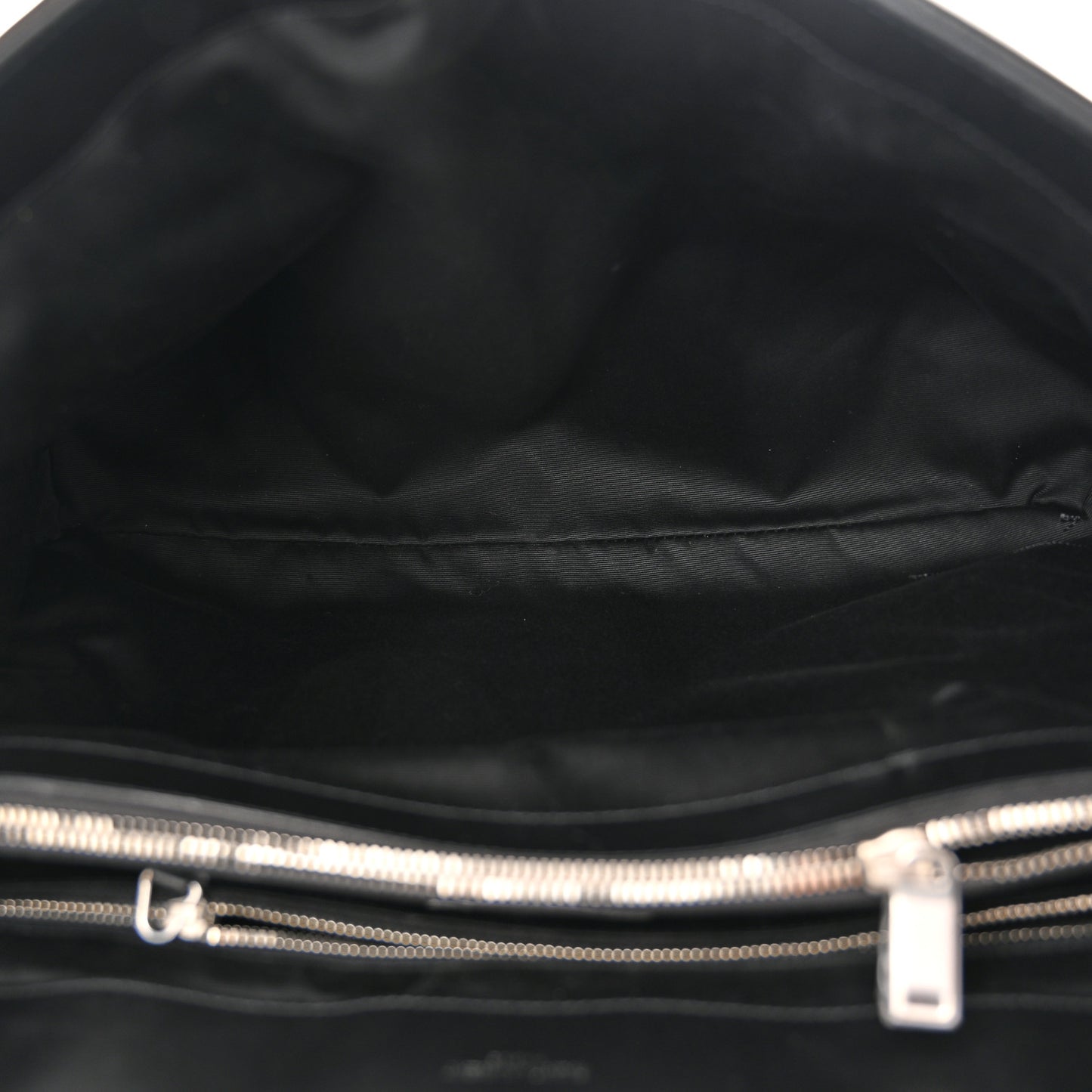 Calfskin Y Quilted Monogram Large Loulou Chain Satchel Black