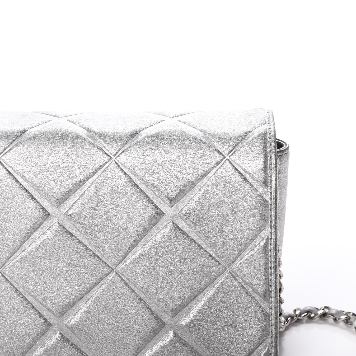 Chanel Metallic Calfskin Mini Propeller Flap Silver 8 of 16