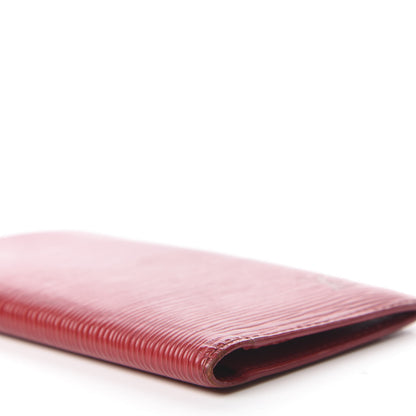 Louis Vuitton Epi Checkbook Organizer Wallet Castillan Red 9 of 10