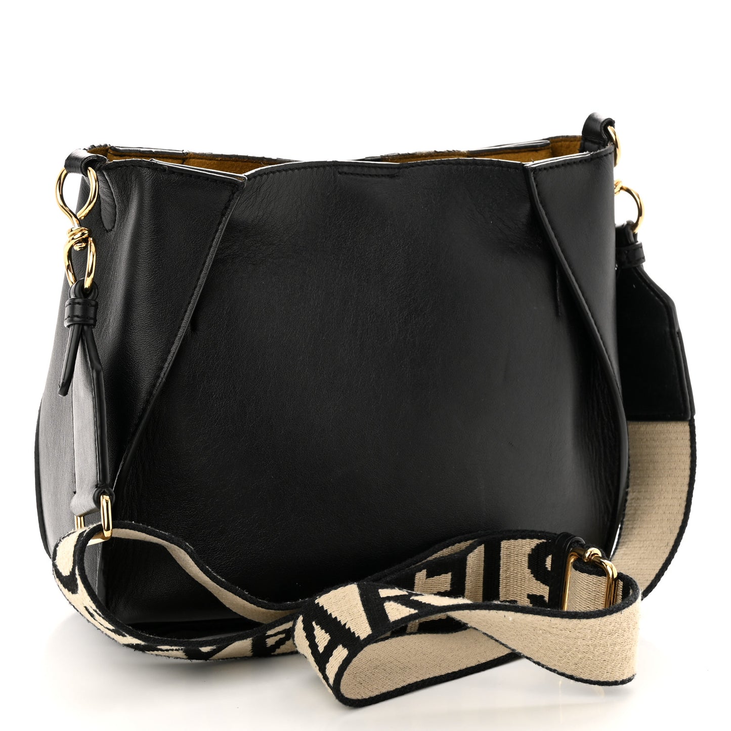 Eco Alter Nappa Perforated Logo Mini Crossbody Black