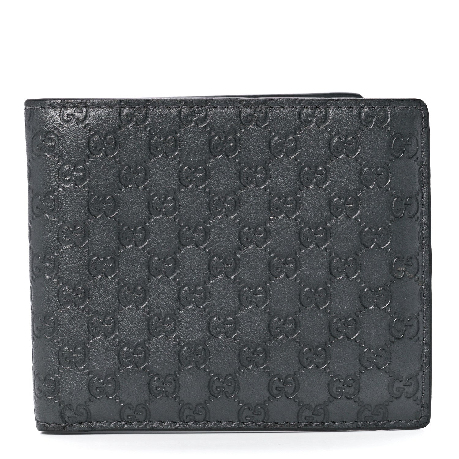 Gucci Guccissima Avel Bi-Fold Wallet Gray 1 of 14