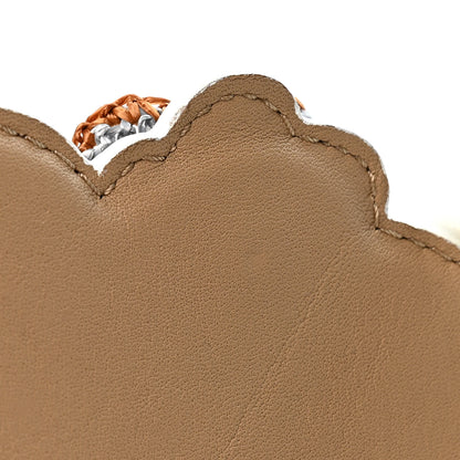 Fendi Vitello Dolce Raffia Nappa Catalan Mirror Mink Flowerland Studded Strap You Blue Notte Cuoio Multicolor 5 of 5
