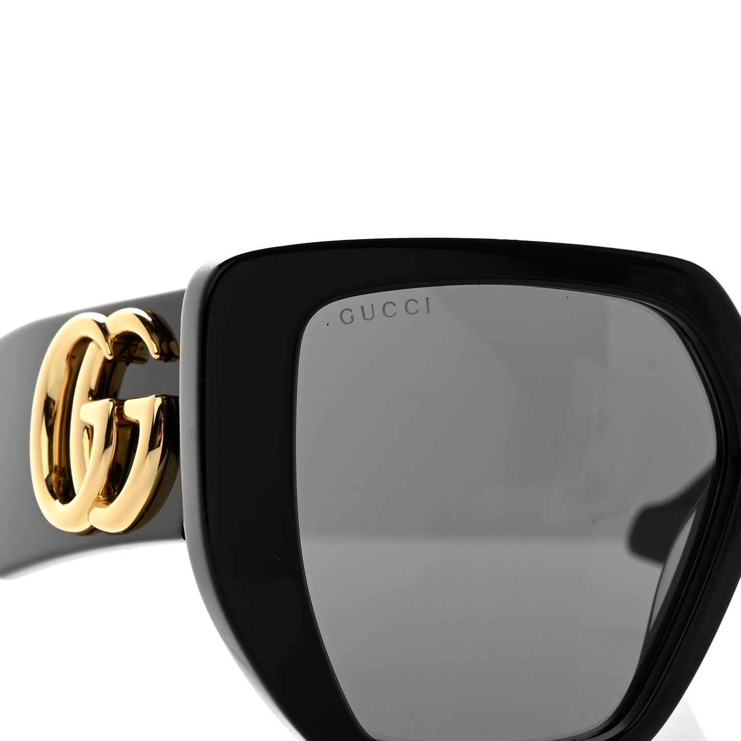 Acetate Square Frame Sunglasses GG0956S Black
