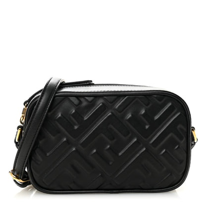 Fendi Vitello Epoque FF Embossed Camera Case Black 1 of 11