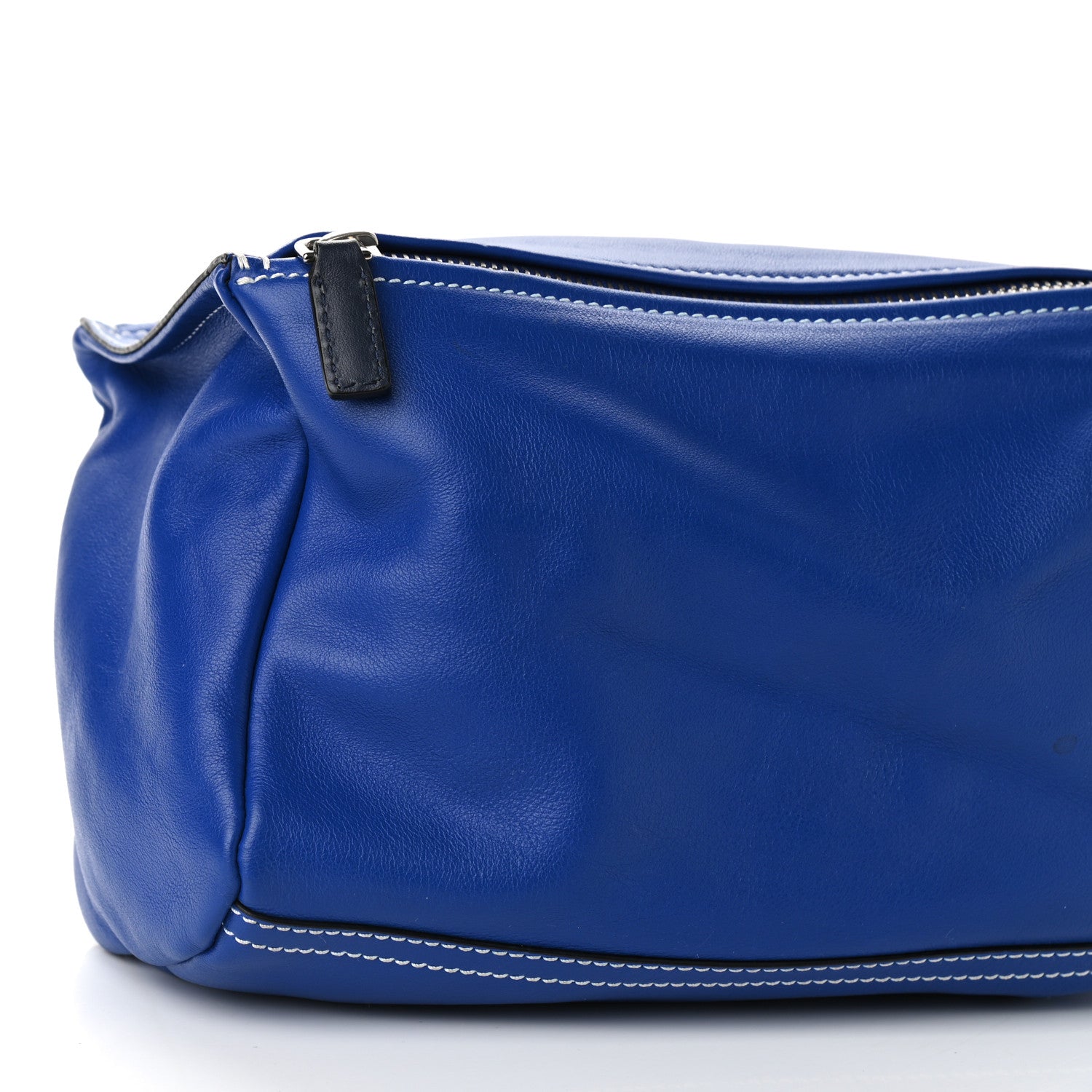 Givenchy Calfskin Small Pandora Logo Strap Blue 9 of 10