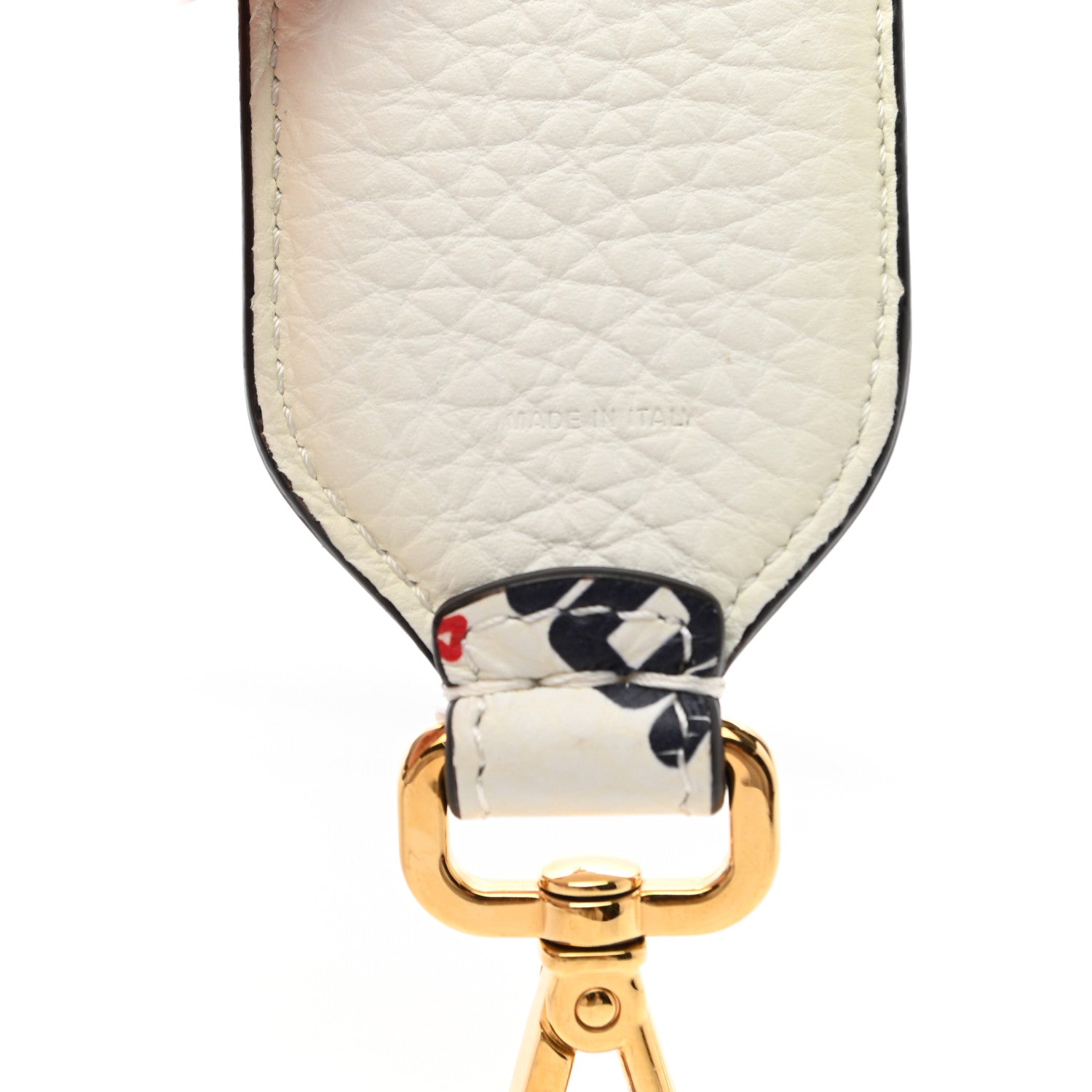 Fendi X FILA Calfskin Mania Mini Strap You White 4 of 5