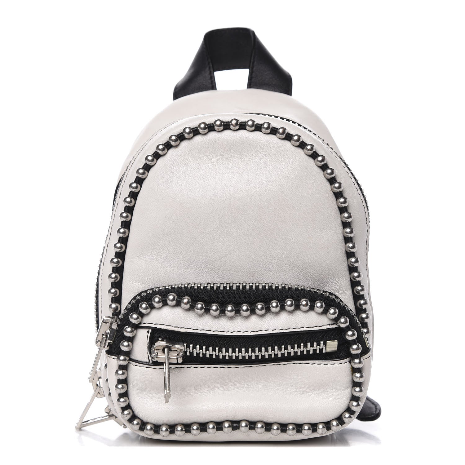 Alexander Wang Lambskin Studded Mini Attica Backpack White 1 of 13