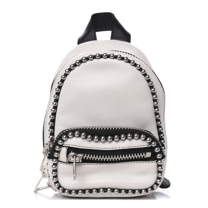 Alexander Wang Lambskin Studded Mini Attica Backpack White 1 of 13