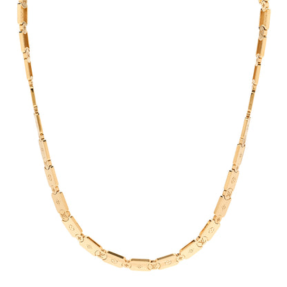 Louis Vuitton 18K Yellow Gold Les Gastons Vuitton Gourmette Necklace 1 of 5