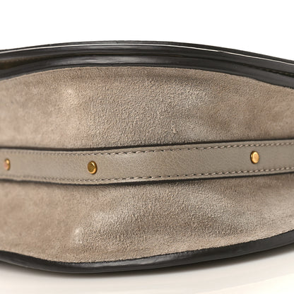 Chloe Calfskin Suede Medium Nile Bracelet Bag Motty Grey 9 of 9