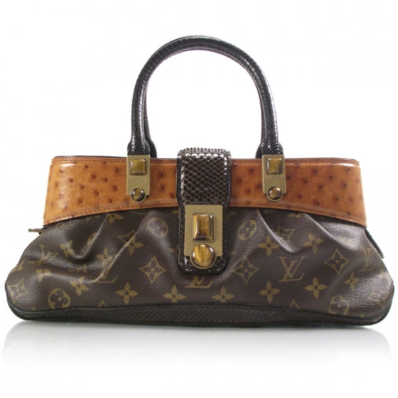 Louis Vuitton Waltz MACHA Exotic Ostrich Bag 1 of 8