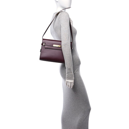 Saint Laurent Smooth Calfskin Manhattan Shoulder Bag Rouge 2 of 10
