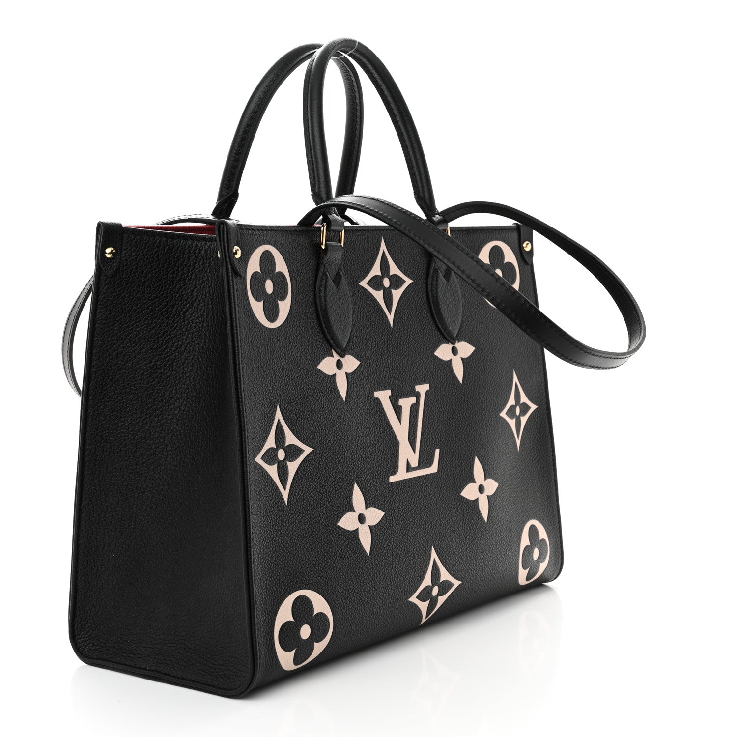 Louis Vuitton Empreinte Monogram Giant Onthego MM Black Beige 3 of 10