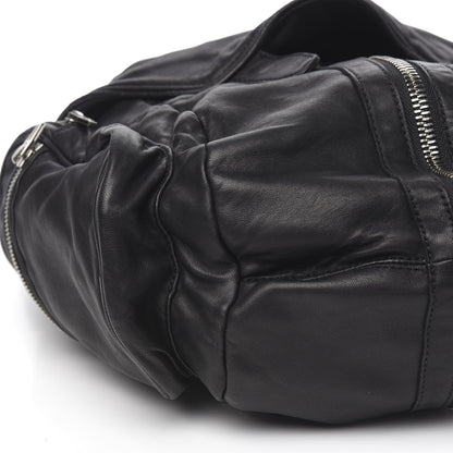 Alexander Wang Lambskin Marti Backpack Bag Washed Black Rhodium Hardware 6 of 7