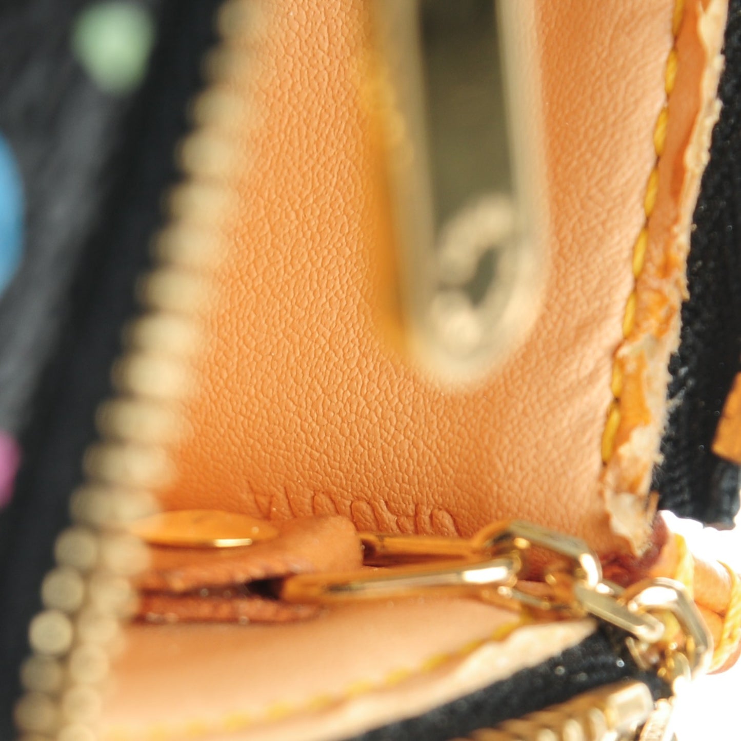 Monogram Multicolor Key Pouch Black