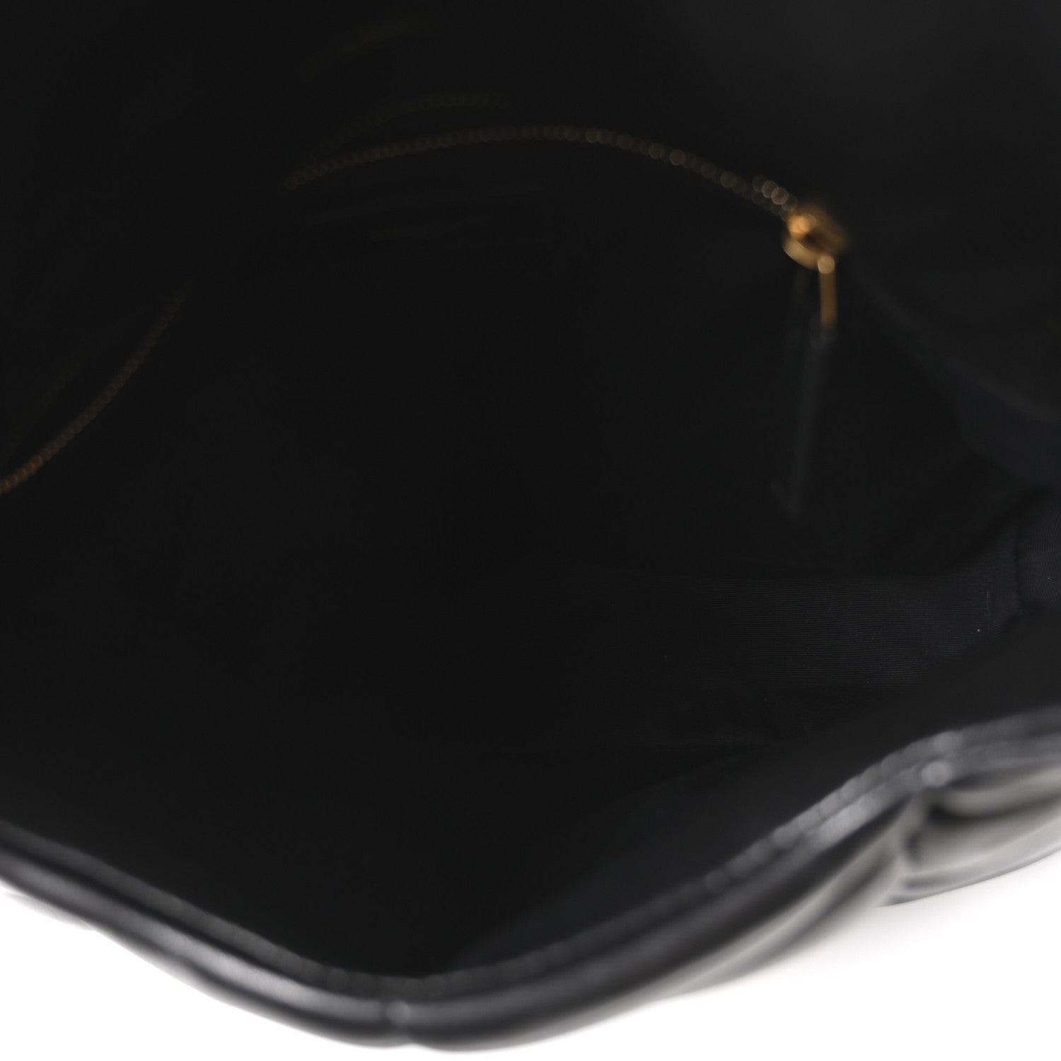 Saint Laurent Lambskin Quilted Medium Loulou Puffer Monogram Chain Satchel Black 5 of 11