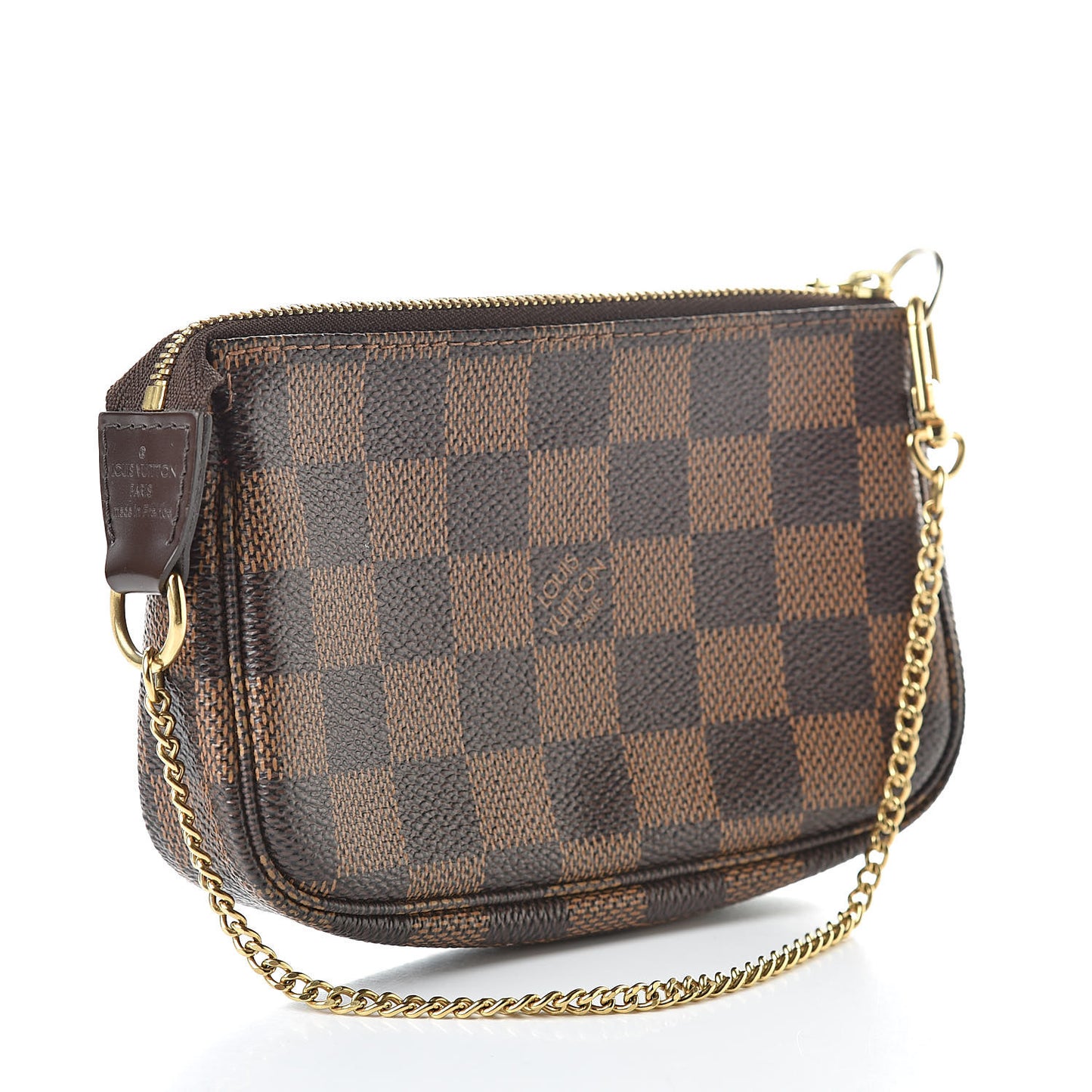 Damier Ebene Complice Trunks and Bags Mini Pochette Accessories Red