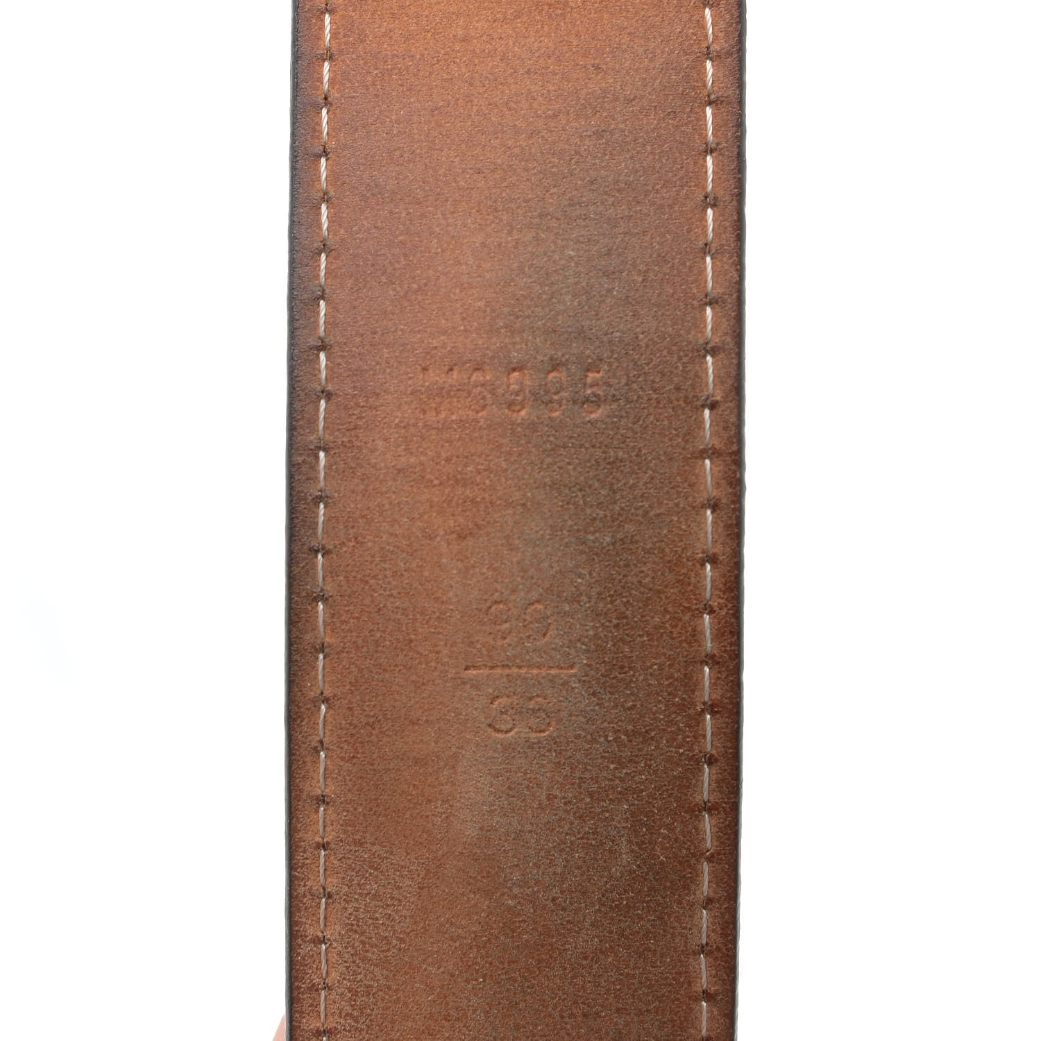 Louis Vuitton Damier Ebene 30mm Ellipse Belt 90 36 4 of 9