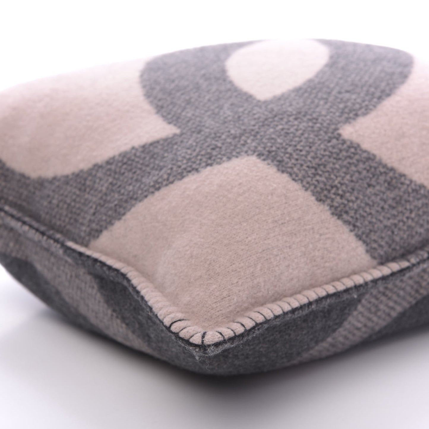 Merino Wool Cashmere CC Pillow Black Pink