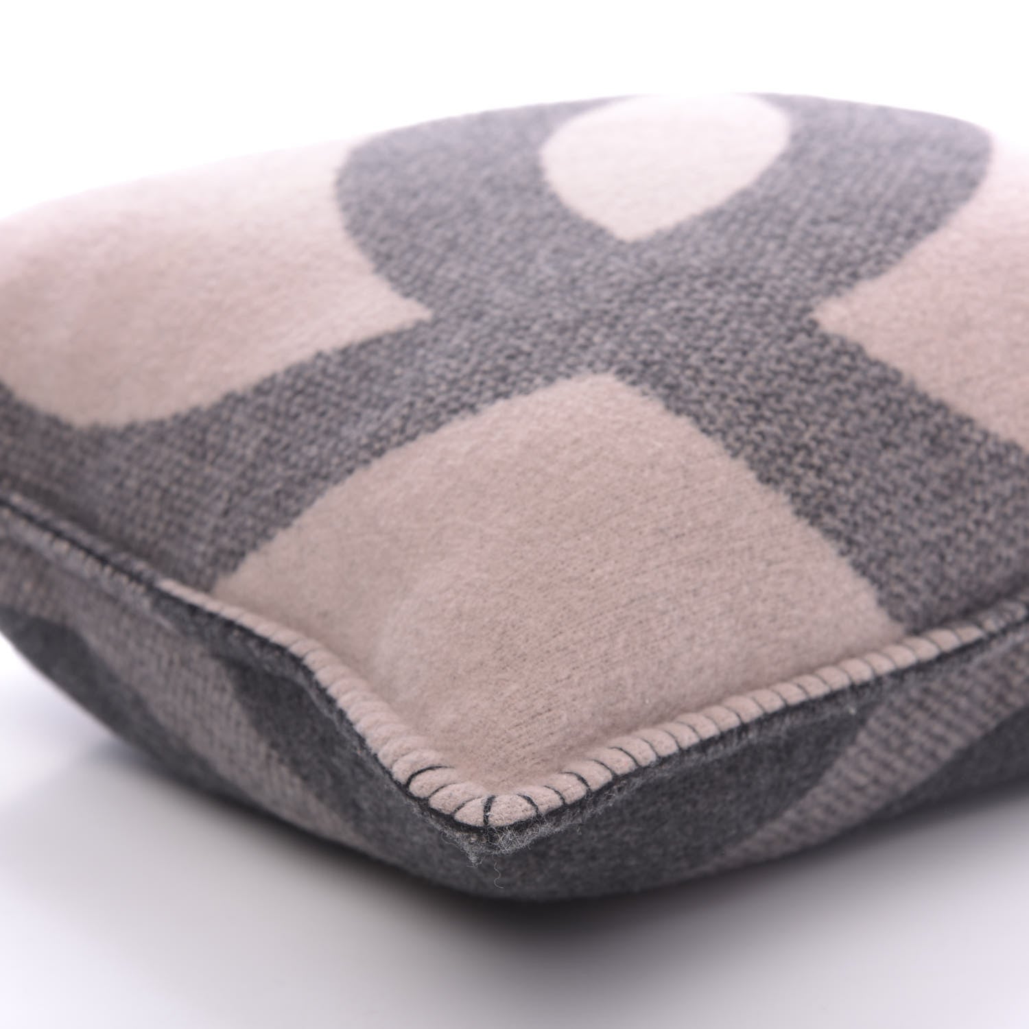 Chanel Merino Wool Cashmere CC Pillow Black Pink 5 of 8