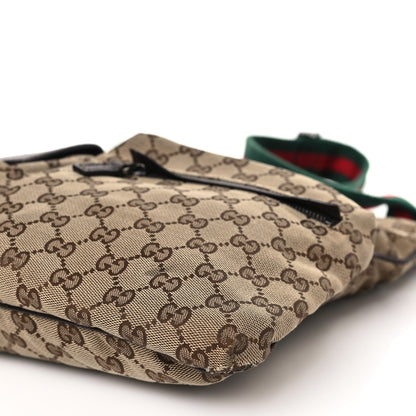 Gucci Monogram Web Medium Double Pocket Messenger Bag Dark Brown 9 of 9