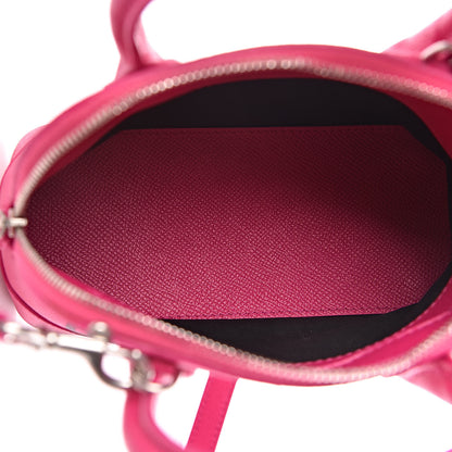 Balenciaga Signature Grained Calfskin Logo XXS Ville Top Handle Bag Fuchsia 5 of 11