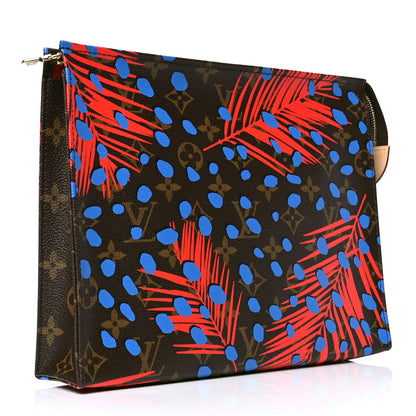 Louis Vuitton Monogram Jungle Dots Toiletry Pouch 26 Coquelicot Denim 4 of 8