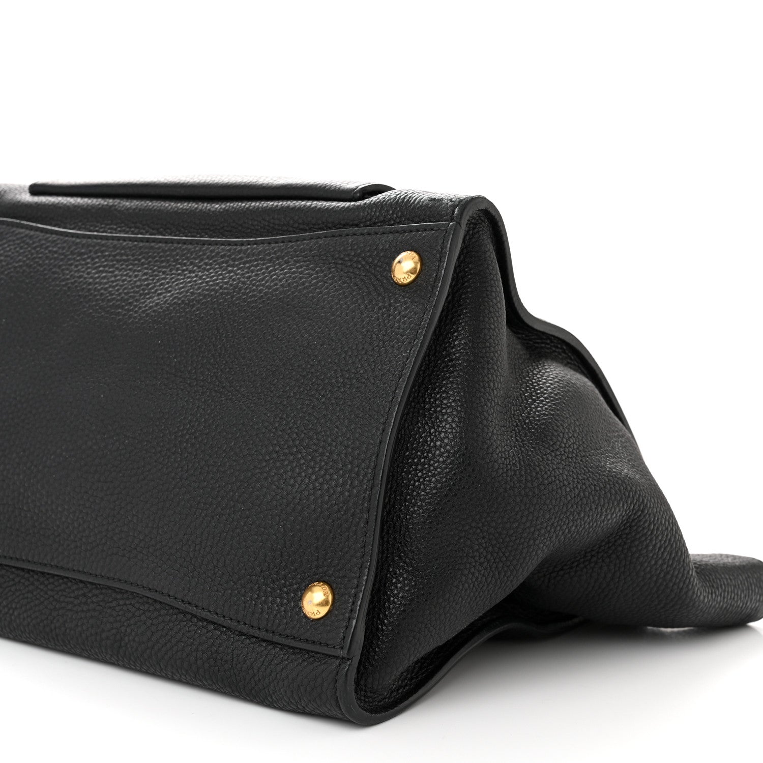 Prada Vitello Daino Shopping Tote Black 10 of 12