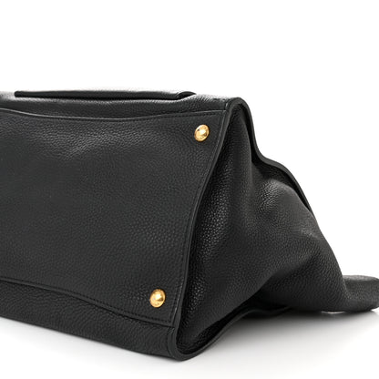 Prada Vitello Daino Shopping Tote Black 10 of 12