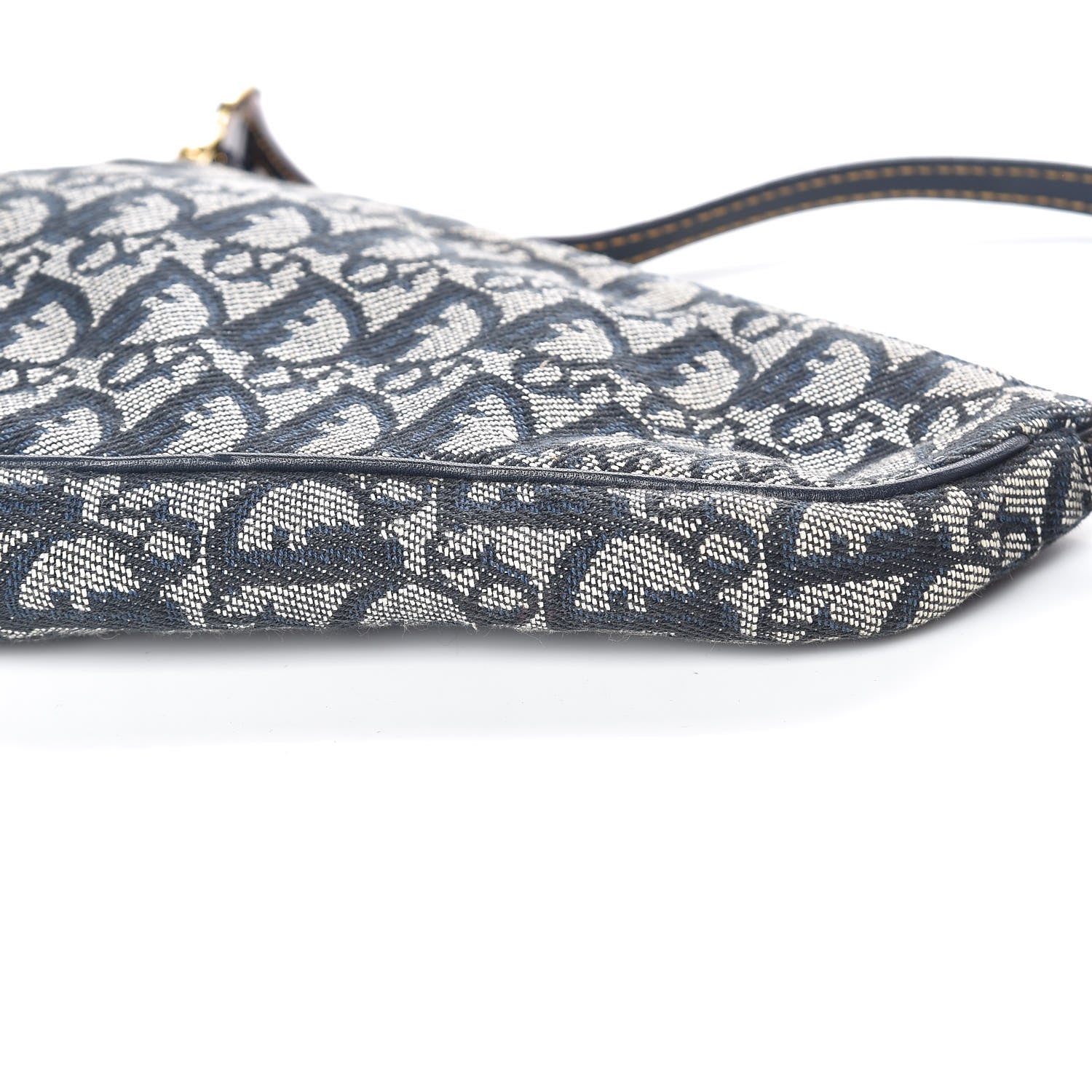 Christian Dior Monogram Mini Saddle Pochette Navy 9 of 10