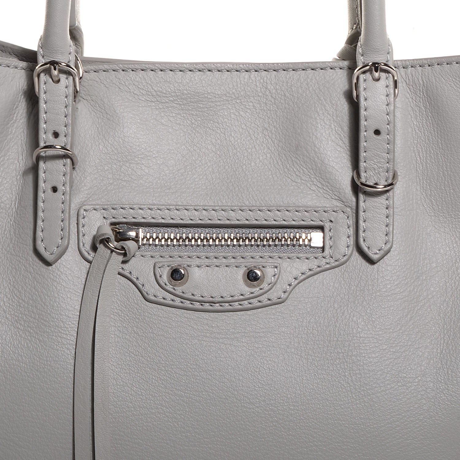 Balenciaga Calfskin Papier Mini A4 Tote Gris Glace 8 of 8