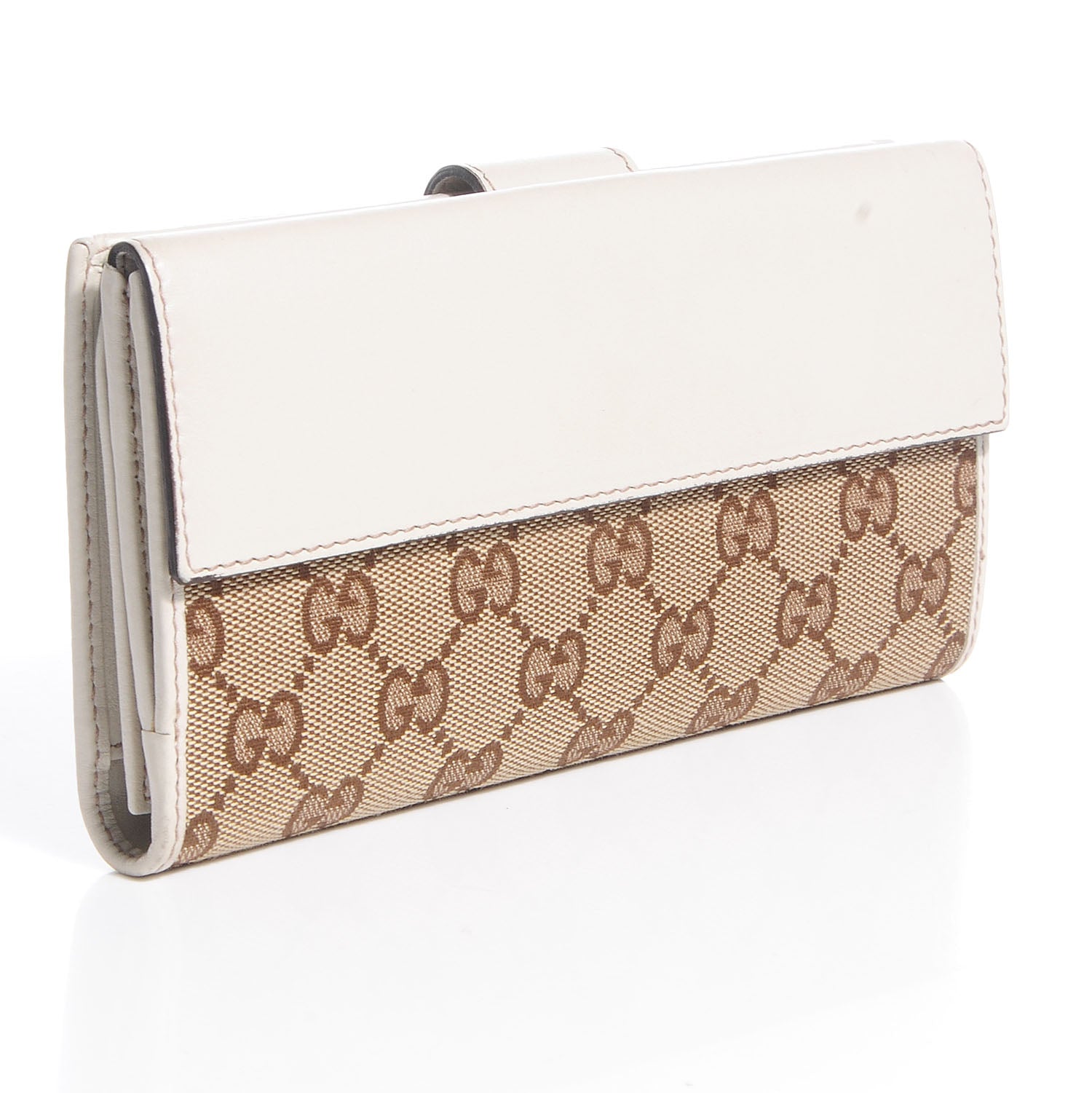 Gucci Monogram Heart Continental Wallet Off White 3 of 8