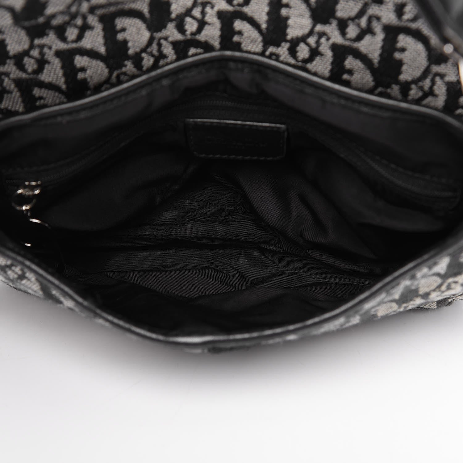 Christian Dior Monogram Double Saddle Bag Black 7 of 10