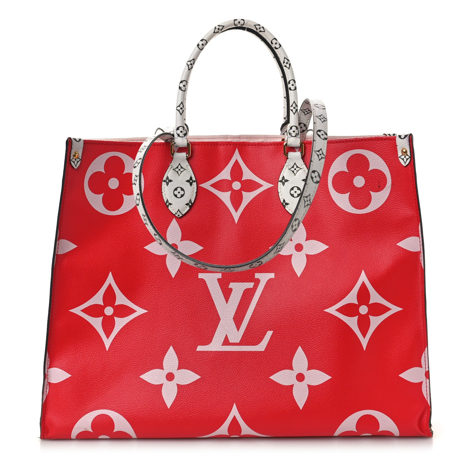 Louis Vuitton Monogram Giant Onthego GM Rouge Rose 1 of 14