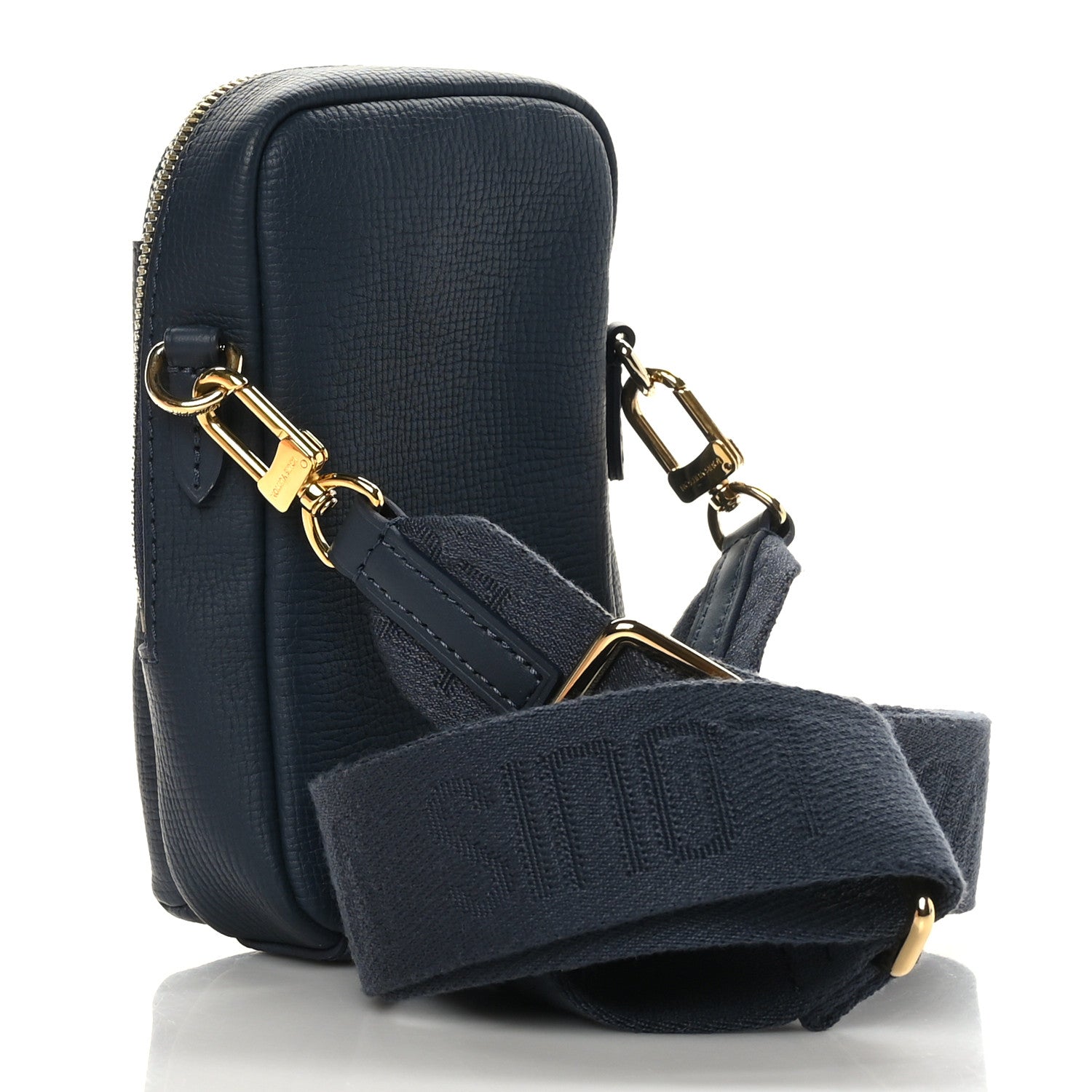 Louis Vuitton X NIGO Denim Monogram Flat Double Phone Pouch 2 of 7