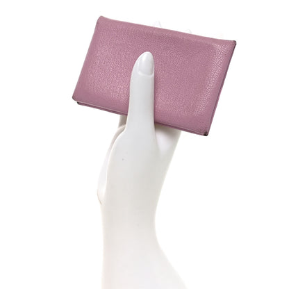 Hermes Chevre Mysore Calvi Card Case Mauve Sylvestre 2 of 9