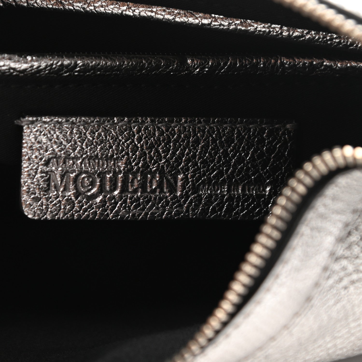 Alexander McQueen Metallic Lambskin De Manta Clutch Silver 6 of 11