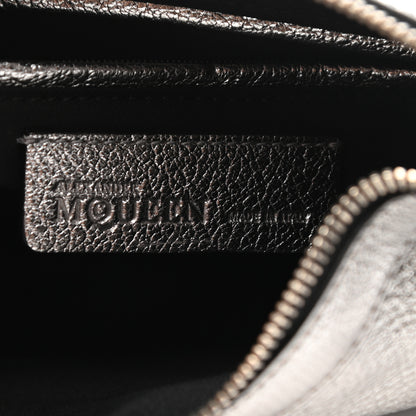 Alexander McQueen Metallic Lambskin De Manta Clutch Silver 6 of 11