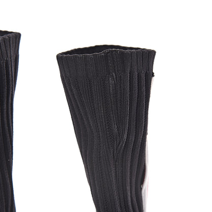 Louis Vuitton Stretch Fabric Heart Sock Ankle Boots 38 Black 7 of 9